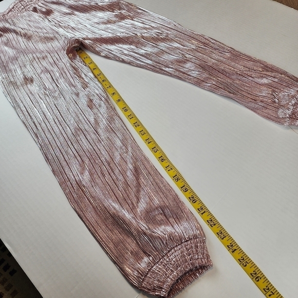 PEEK special occasion pants size 12 Rose Pink metallic NEW - Picture 10 of 14